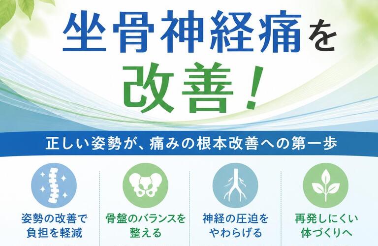 坐骨神経痛を姿勢から改善！整体の効果を姿勢の専門家が東大阪から解説！｜姿勢矯正院スタイルケア