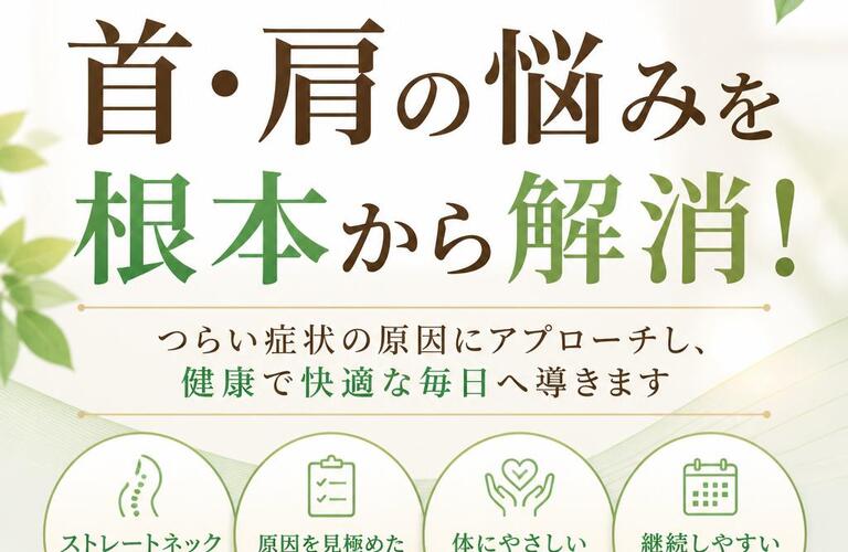 高井田でストレートネックを改善する整体｜首こり・肩こり・頭痛の原因に根本アプローチ｜姿勢矯正院スタイルケア