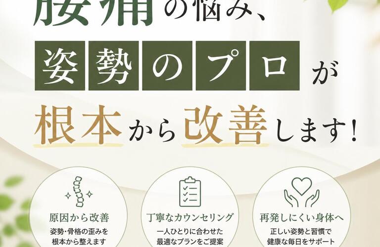 布施で腰痛にお悩みなら｜姿勢のプロによる整体で根本改善｜姿勢矯正院スタイルケア