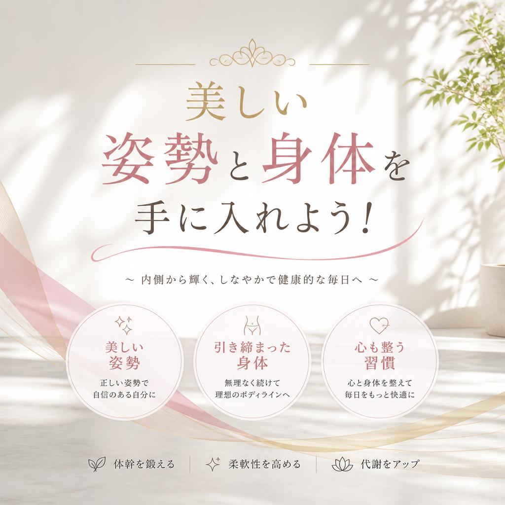 美しい姿勢と身体を手に入れよう！